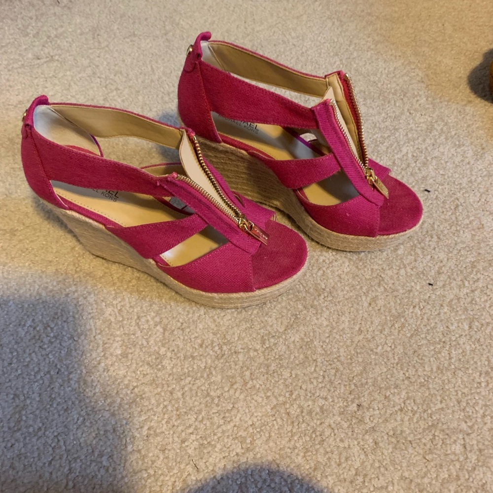 Hot Pink Michael Kors Wedges